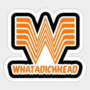 Whatadickhead Sticker